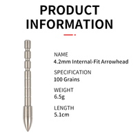 Pointes de flèches de chasse à l'arc 100gr pour arc classique, flèches en carbone avec insert en acier inoxydable, pointes de tir sur cible