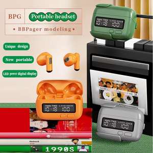 Auriculares Inalámbricos Portátiles BPG Retro con Pantalla Digital, Resistentes al Agua IPX-6, Iluminación RGB, Códecs LHDC, Control Táctil - Product Image 3