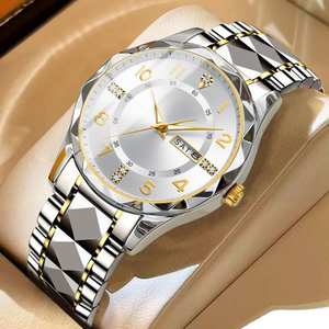 นาฬิกาควอตซ์เรืองแสงกันน้ำสำหรับผู้ชายหรูหราใหม่ - Product Image 5