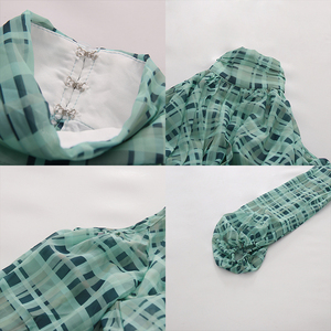 Nuova <span class=keywords><strong>Camicia</strong></span> Elegante da <span class=keywords><strong>Donna</strong></span> Tinta Unita <span class=keywords><strong>con</strong></span> Scollo all'Americana, Spalle Scoperte, Maniche Svasate, Spacco Lungo sul Retro e Dettaglio Irregolare <span class=keywords><strong>con</strong></span> Laccio, Stile Casual per Vacanze, Vendita all'Ingrosso - Product Image 3