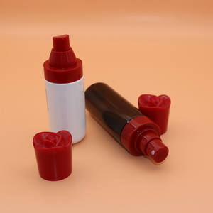 Botella de spray con purpurina para el cuerpo cosmético plástico 100mL 120ml 150ml Perfume botella de spray de niebla fina botellas de spray con tapa en forma de rosa - Product Image 6