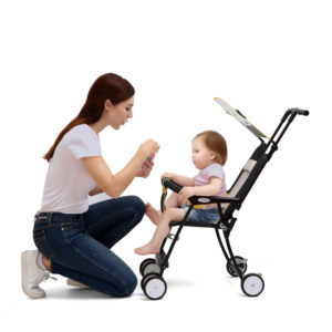 Cochecito de Bebé Ligero QQ1-2 <span class=keywords><strong>SEEBABY</strong></span> con Logotipo Personalizable, Ruedas de EVA, Plegable, para Uso en Verano, de 6 Meses a 3 Años - Product Image 3
