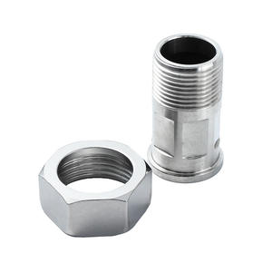 SS304 1/<strong>2</strong>" <strong>x</strong> 3/4" Water Meter Coupling with Nut <strong>Set</strong> for Water Meter - Product Image 3