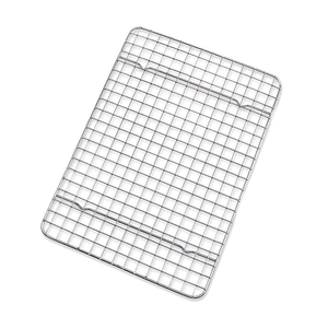 <span class=keywords><strong>Grille</strong></span> de refroidissement en acier inoxydable, support de cuisson au four, pour griller et rôtir, avec pieds, <span class=keywords><strong>grille</strong></span> rectangulaire en fil métallique, convient aux plaques à pâtisserie - Product Image 1