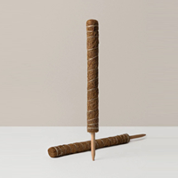 Grands piquets de soutien pour plantes grimpantes et perches en mousse de coco pour plantes en pot, en bois et fibre de coco, pour jardins