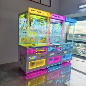 Búp bê cần cẩu máy đồ chơi Catcher sang trọng grabbing Đồng tiền hoạt động trò chơi nhỏ mini Claw máy với hóa đơn chấp nhận bắt búp bê máy - Product Image 5