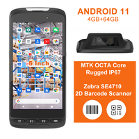 Scanner pour téléphone industriel robuste, 4 go de RAM, 64 go de ROM, collecteur de données, Android, avec PDA, à main, pas cher, prix d'usine, nouveau