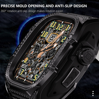 Boîtier de luxe en acier inoxydable 316L avec strass pour Apple Watch Ultra 2/Ultra 49mm couvercle de montre en métal de protection militaire robuste