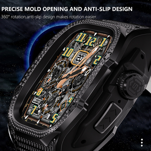 Custodia in acciaio inossidabile 316L di lusso con strass per Apple Watch Ultra 2/Ultra 49mm robusto copri orologio protettivo militare in metallo - Product Image 4