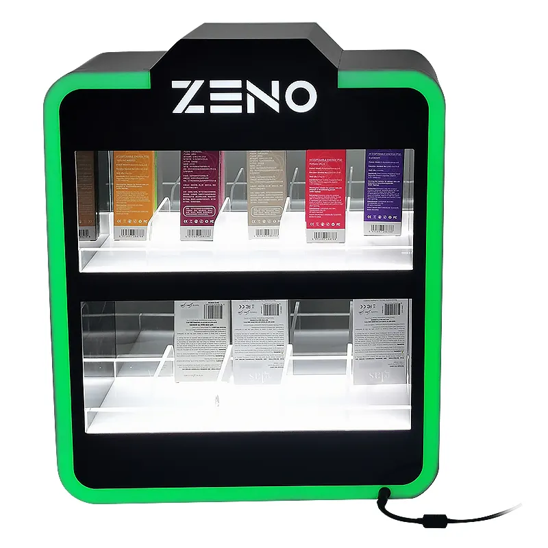 2020 Nieuwe Aankomst Led Verlichting E-Vloeibare Sap Display Stand Pod Vape Pen Display Voor Cbd 3 Tiers Acryl E Sigaret Ego Display Stand
