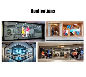 RGX, personalizado, creativo, ultrafino, adhesivo curvo, pantalla Led transparente, Pantallas inteligentes, pantalla Led Flexible, 39,4*9,4 pulgadas - Product Image 5