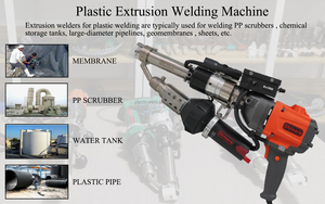 Soldadora de geomembranas de PP con motor sin escobillas, máquina de soldadura por extrusión de plástico tipo antorcha, reparación de esquinas - Product Image 6