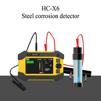 Detector de Corrosión de Acero HC-X6, Equipo de Prueba de Gradiente de Potencial de Media Celda y Resistividad del Concreto, Pantalla LCD de 6.5 Pulgadas