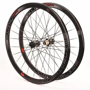 700C carbon fiber road bike wheel set 40mmv brake/disc bike wheels