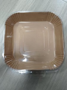 Conveniente bandeja de papel de aceite de silicona para <span class=keywords><strong>freidora</strong></span> de <span class=keywords><strong>aire</strong></span>, bandeja desechable para el hogar, uso de pasteles de comida, recubierta para absorber aceite - Product Image 2