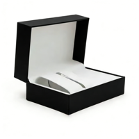 Ensemble de vente en gros Boîte à montres et à bijoux en cuir PU Papier velours Rangement Bracelet Collier Bague Accessoires Emballage cadeau
