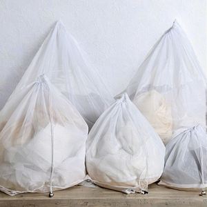 Venta Directa de Fábrica: Bolsa de Malla con Cordón de Poliéster Sostenible, Color Personalizado, para Ropa, Ropa Interior y Lavandería, Almacenamiento Eficiente - Product Image 3