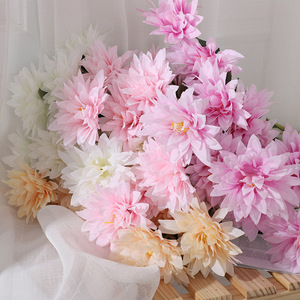 ดอกไม้ประดิษฐ์ Epiphyllum จำลองดอกไม้ผ้าไหมสูงจำลองช่อดอกไม้ตกแต่งงานแต่งงาน - Product Image 2