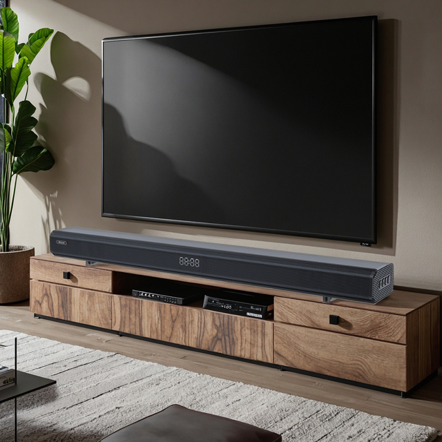 Small Home Wireless Soundbar System Easy-to-Use Home Speaker Including Soundbar and Subwoofer