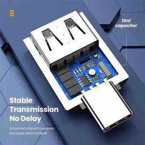 Data Transfer USB3.1 <b>Type</b> <b>C</b> Male to USB3.0 a Female OTG <b>Adapter</b> Converter USB <b>C</b> <b>Adapter</b> OTG for Laptops Cell Phones - Product Image 6