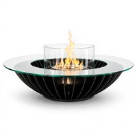Table de foyer ronde personnalisée OEM ODM |   Cheminée sans fumée moderne pour villa, complexe hôtelier, cour