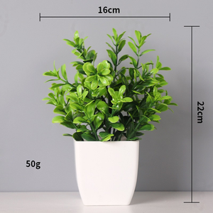 Plantes artificielles en plastique pour la décoration intérieure, plantes vertes pour le bureau, le salon, la chambre, décorations de Noël, décoration de bureau - Product Image 5