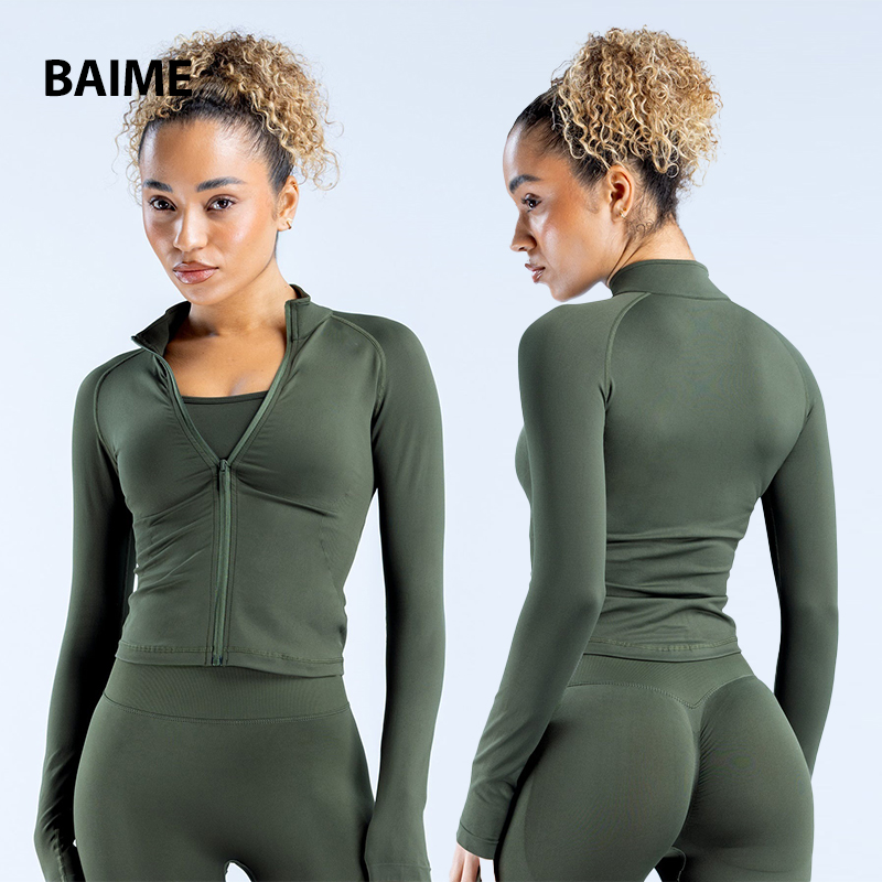 New Fashion Comfortable Breathable Tops for Women Quick-drying Long Sleeve Yoga Top for Sport