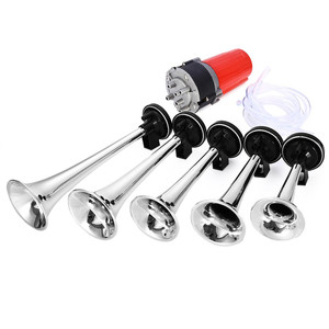 20260704 EAPC TZ-329 Kit Trombe Musicali Dixie Horn dei <span class=keywords><strong>Dukes</strong></span> of Hazzard 120dB con Compressore Rosso - Product Image 1