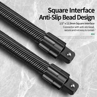 Barre d'extension de douille flexible 250/350 mm 1/2'' pour cliquet, tête articulée élastique pliable, lien de connexion