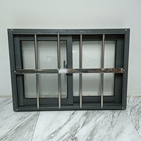 Fenêtre coulissante en alliage d'aluminium avec verre feuilleté et roulettes