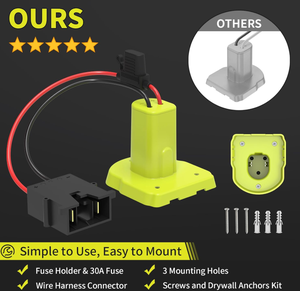 Per adattatore per batteria Power Wheel compatibile con batteria Ryobi 18V compatibile con auto Ride-On a prezzo Fisher - Product Image 3