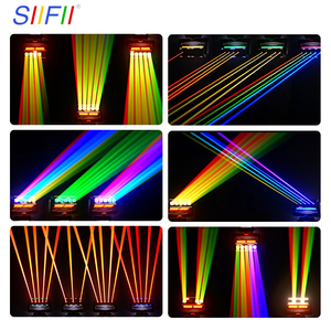 Faro da palco a rotazione infinita 5-in-1 da 1000W: Fascio, Luce di riempimento, Strobo, Retro, Laser e Effetto Chase in uno, 540 °   Rotazione, DMX512 RDM - Product Image 5