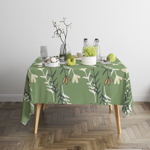 KEFEI Nappe de table ronde en coton et dentelle tissée sur mesure avec logo sur le thème du fromage de fête - Product Image 5