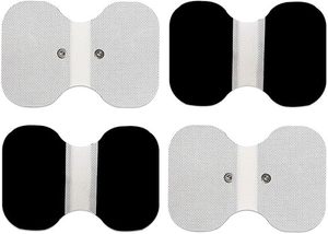 Eletrodos Reutilizáveis Autoadesivos para Unidade <span class=keywords><strong>TENS</strong></span>, Formato Borboleta Grande para Massagem na Cintura, Pescoço e Ombros - Product Image 2