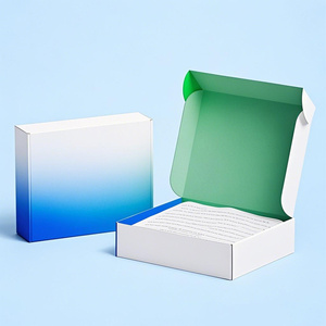 Luxury Magnetic Folding Gift <b>Box</b> Ribbon Closure Custom Logo <b>Socks</b> Fur-Corrugated Board Embossing Matt Lamination Paper Boxes - Product Image 5