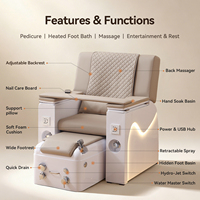 Fauteuil de pédicure électrique SHILU avec massage, inclinable, pour soins des pieds, idéal pour les salons de beauté et de manucure professionnels