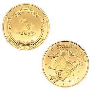 Moneta Commemorativa Placcata Oro Personalizzata per la Caduta dei Denti dei Bambini, Venduta Direttamente dalla Fabbrica - Product Image 3