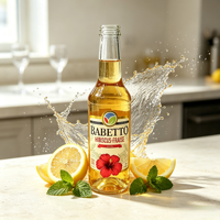 Op maat gemaakte rol etiketten voor drankenflessen, geprägd, zelfklevend, voor fruitdrankverpakkingen