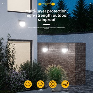 Lampe solaire murale extérieure étanche pour clôture, éclairage domestique, lampadaire, <span class=keywords><strong>globe</strong></span> d'ambiance pour balcon, décoration de jardin, applique murale - Product Image 3