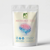 Teh Herbal Pendukung Memori Grosir, Teh Kantong untuk Fokus dan Memori Otak, 20 Kantong Teh Per Kemasan, Tersedia OEM Custom, Sumber Pabrik