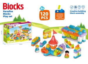Juego de 120 Bloques de Construcción para Niños, Material ABS, Juguete Educativo de Ensamblaje, Ladrillos de Construcción Creativos y Coloridos para Niños - Product Image 4