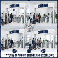 Letrero LED de Aluminio Personalizado de Gran Formato con Montaje en Gantry, para Interiores, Aeropuertos, Estaciones de Metro, Puertas de Embarque, Terminales, Tamaño Personalizable, Video