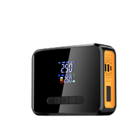 HF319 mini démarreur portable avec gonfleur de pneu écran LCD portable compresseur d'air banque d'alimentation gonfleur de voiture avec point culminant