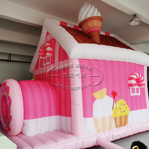 <b>Inflatable</b> Candy <b>House</b> PVC 2 To 4 Years Kids Playhouse For Store Display Customizable - Product Image 2