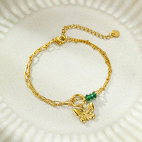 Bracelet Bohème Multicouche Empilable Fait Main avec Breloques Cœur, Papillon, Œil de Démon, Perle et Pierre Naturelle – Coffret Cadeau en Gros