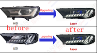 Mise à niveau vers des phares avant de style laser LED avec fonction dynamique Plug and Play pour Audi Q7 2020-2023