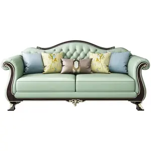 Light green luxury sofa new model fancy 30% Off living room sofa with tool sets