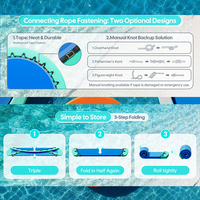 Bouée flottante en PVC, hamac aquatique gonflable, radeau, transat de piscine, plateforme flottante, tapis pour fête