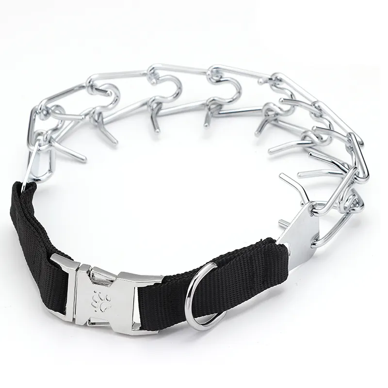 Metalls chnalle Haustier Spike Halsband Stimulieren Sie das Hunde training Ketten halsband