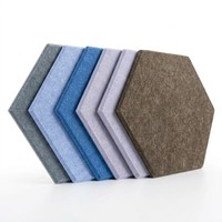 Panneau en feutre polyester ignifuge et insonorisant, panneau acoustique décoratif en PET pour la rénovation des salles de classe